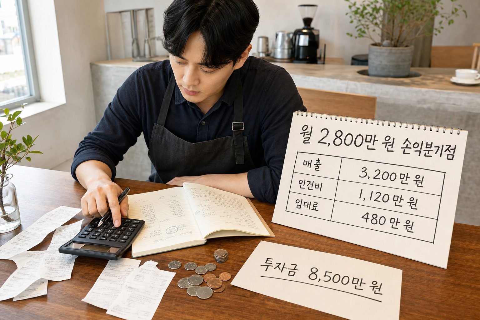 카페 창업 손익분기점 도달을 위한 현금흐름 관리 전략