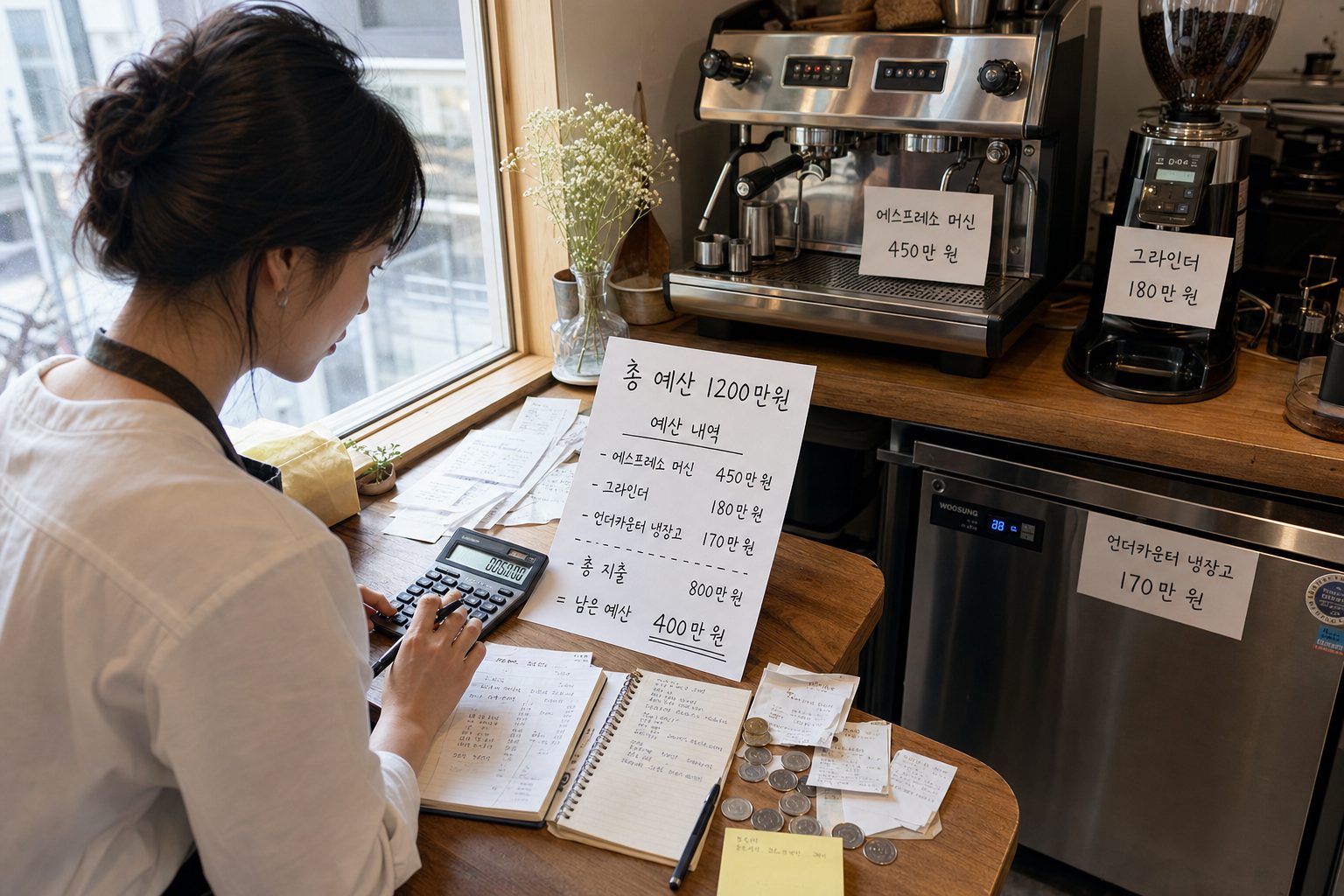 카페 1인 운영 장비 1,200만 원 구성 우선순위와 실전 구매 기준